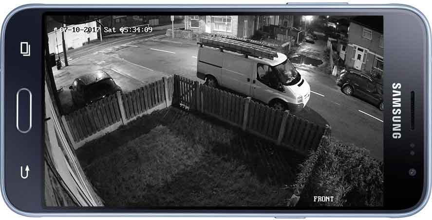 CCTV at Night on Smartphone